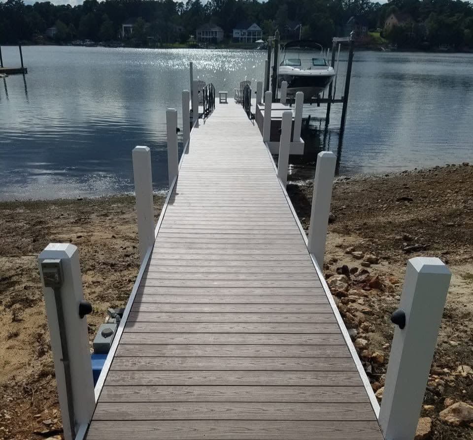 Lake Murray Boat Deck Build
