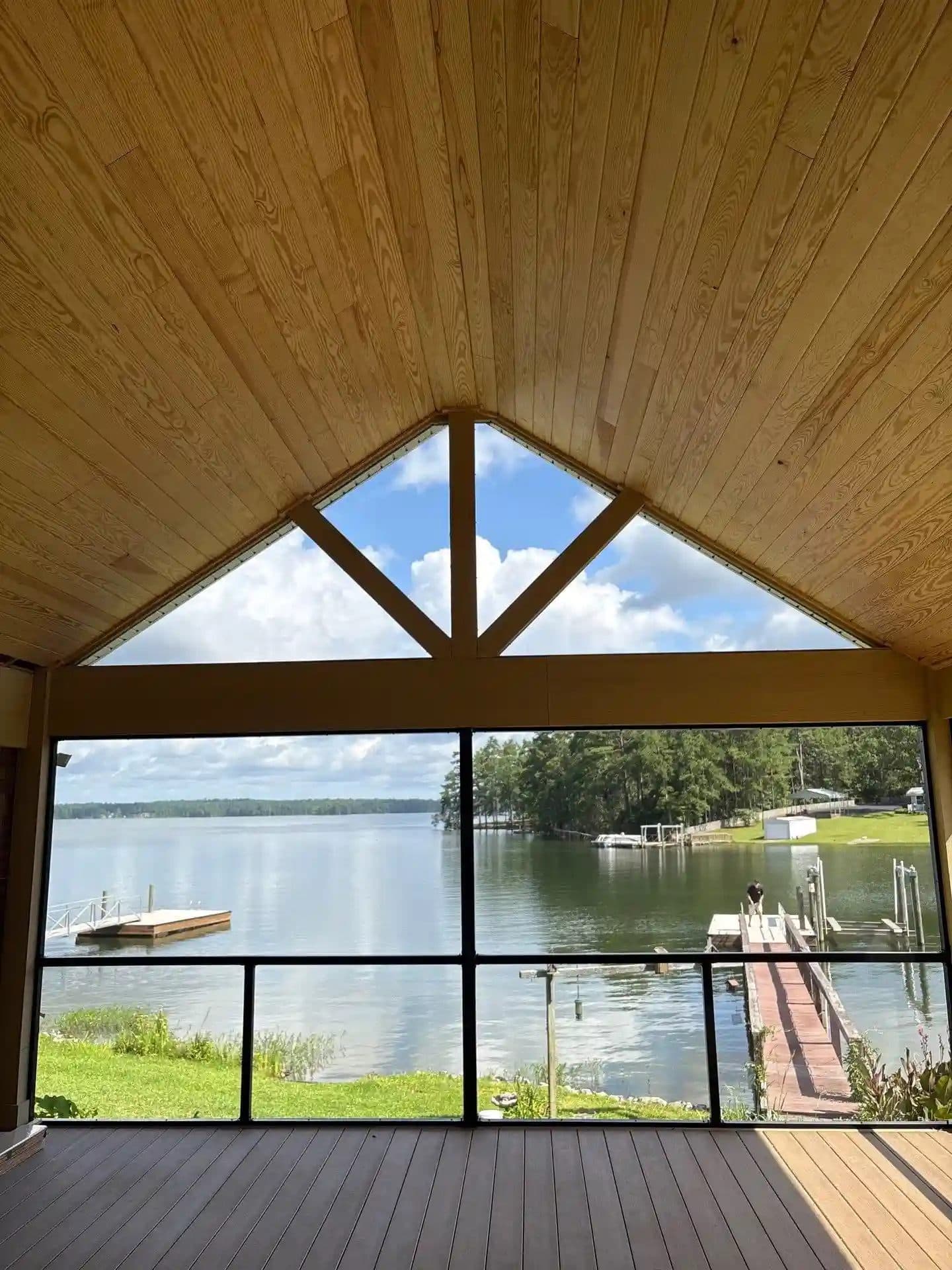 Window Installation Overlooking Lake Murray